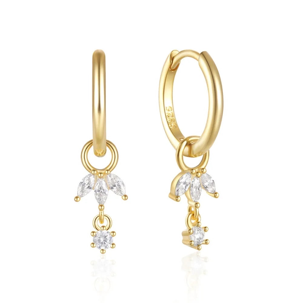 Serina removable charm earrings