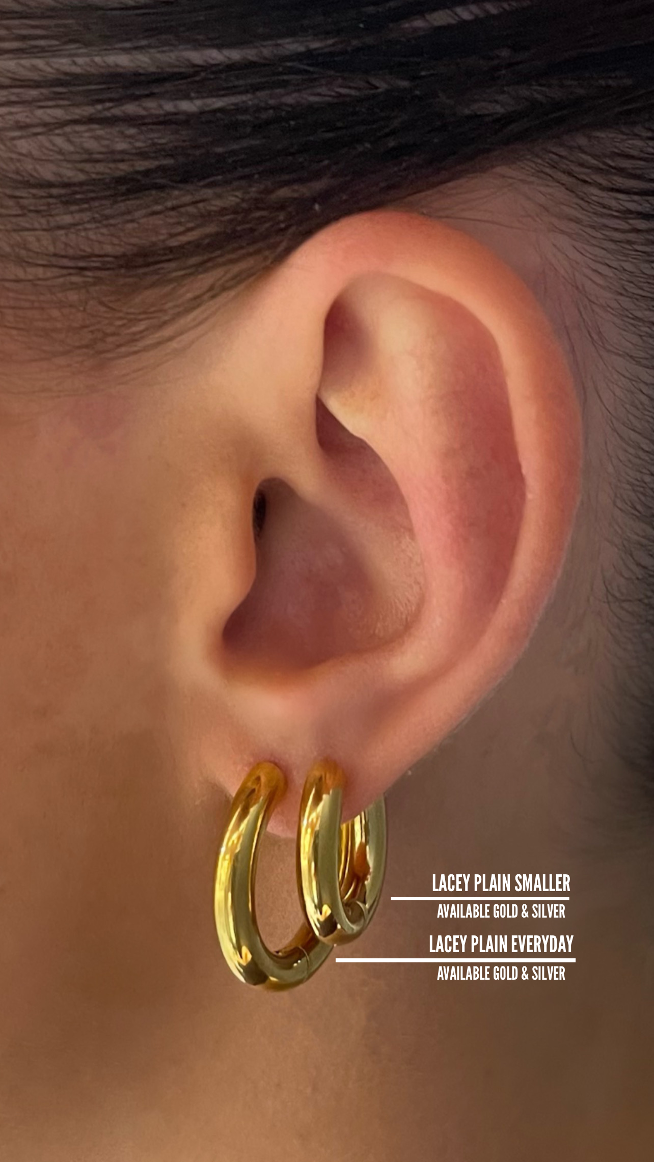 Lacey Plain smaller earring