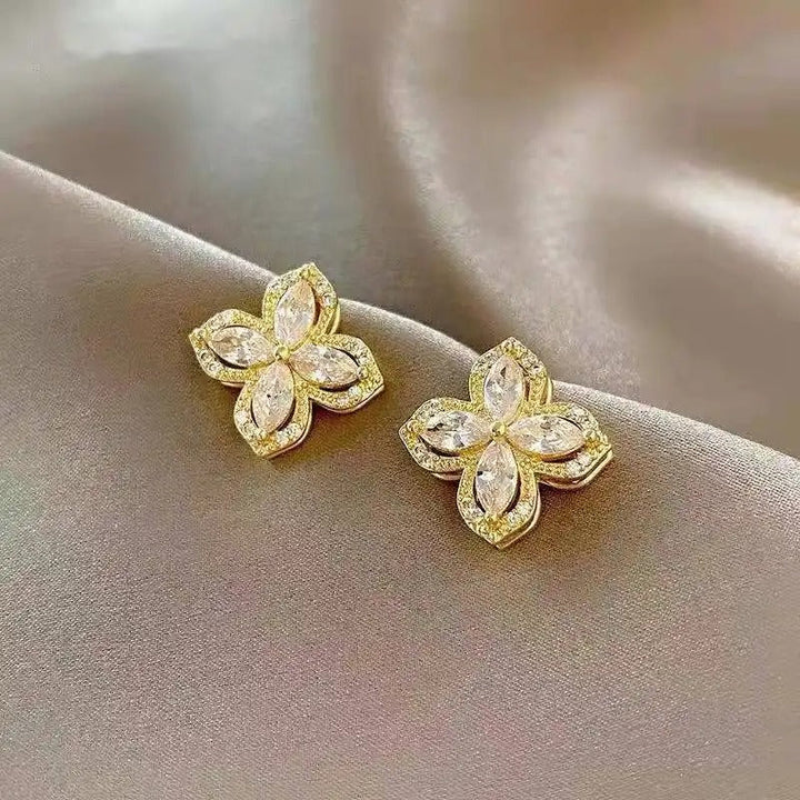 14 K Gold Plated Clover Necklace