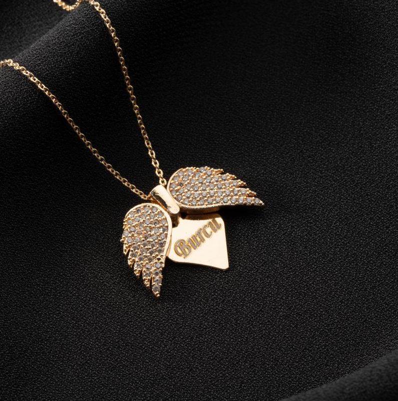 14 K Gold Plated Customizable Heart Necklace