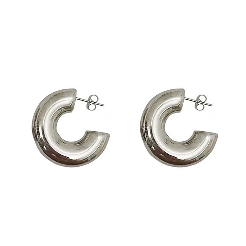 Lana chunky silver earrings