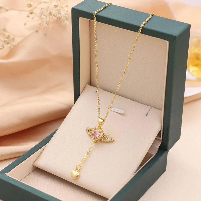 14 K Gold Plated - Angel Necklace